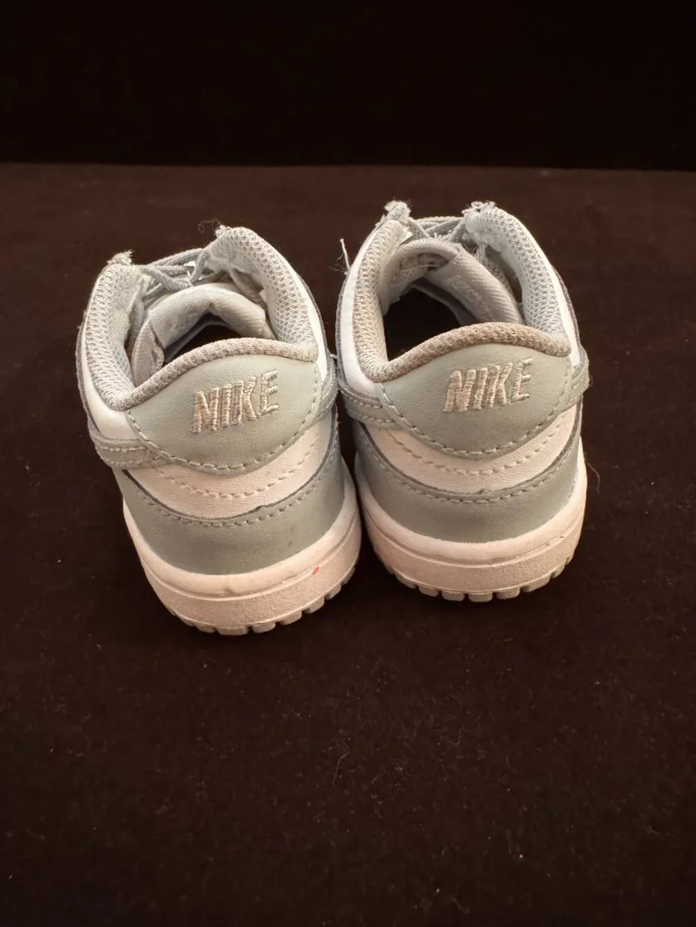 Nike Dunk Low Baby/Toddler White Light Smoke Grey Size 2C